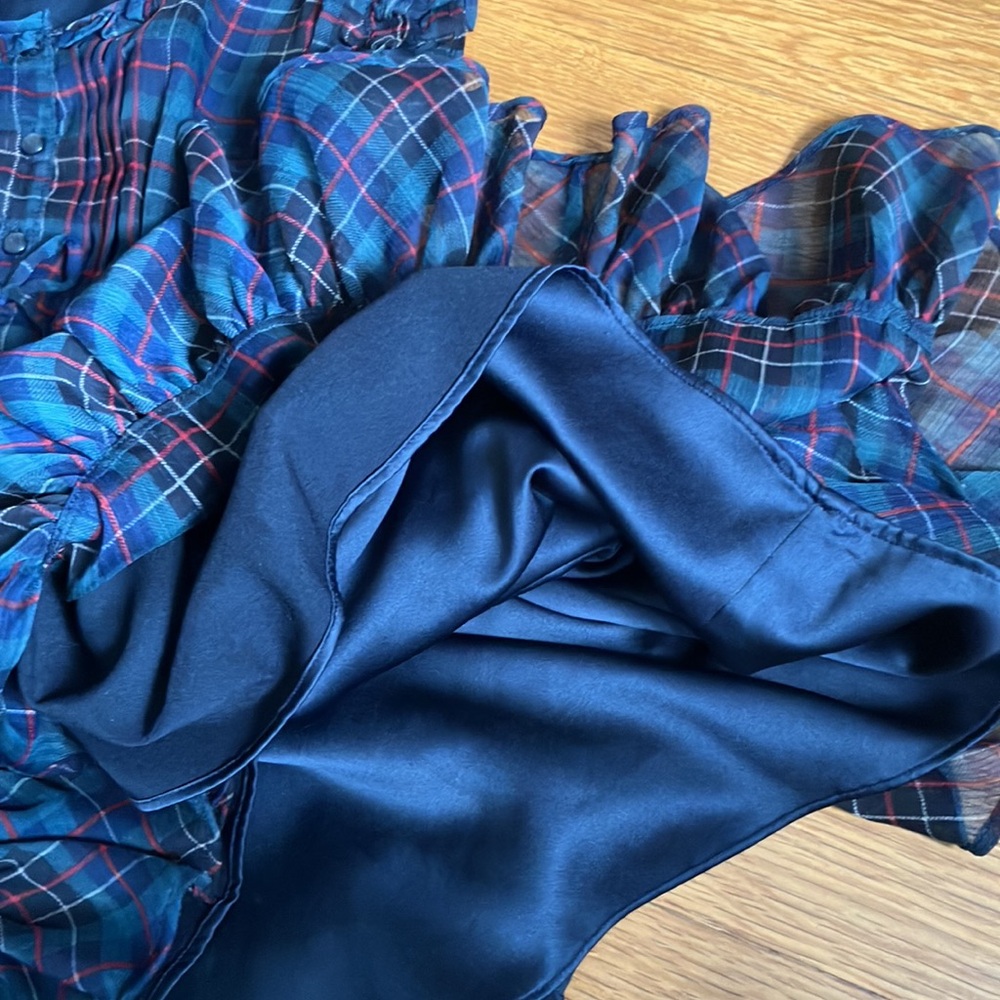 Mint Condition Ralph Lauren Plaid Ruffle Dress 4T - Picture 5 of 6
